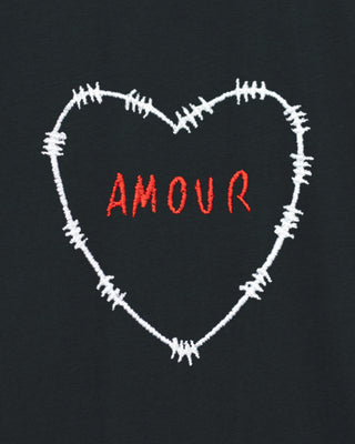 T-shirt Oversize Brodé "Amour"