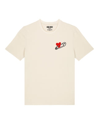 T-shirt Classic Brodé "Coeur Pins"