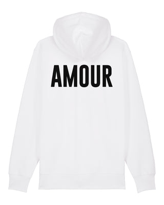 Hoodie à Zip Brodé "Amour"