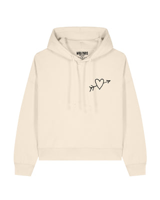 Cropped Hoodie Brodé "El Amor"