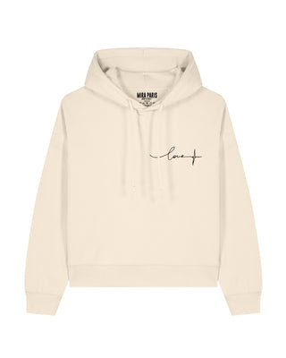 Cropped Hoodie Brodé "Frequency"