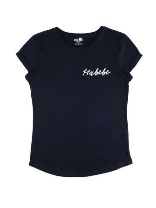 T-shirt Roll Up Brodé "Habibi"