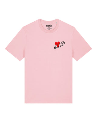 T-shirt Classic Brodé "Coeur Pins"