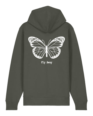 Hoodie à Zip Brodé "Fly Away"