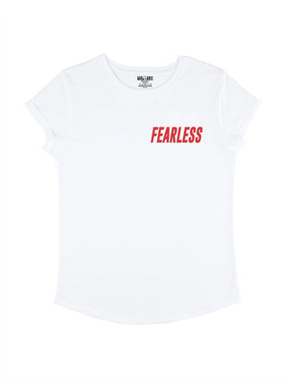 T-shirt Roll Up Brodé "Fearless"