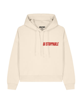 Cropped Hoodie Brodé "Unstoppable"