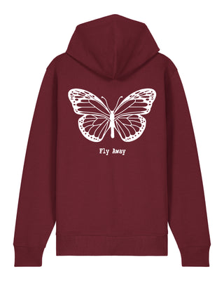 Hoodie à Zip Brodé "Fly Away"