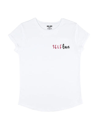 T-shirt Roll Up Brodé "Self Love"