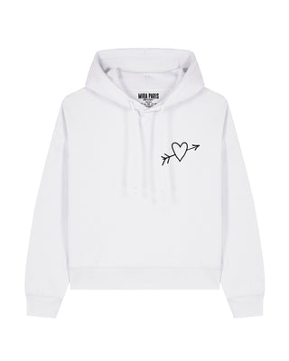 Cropped Hoodie Brodé "El Amor"