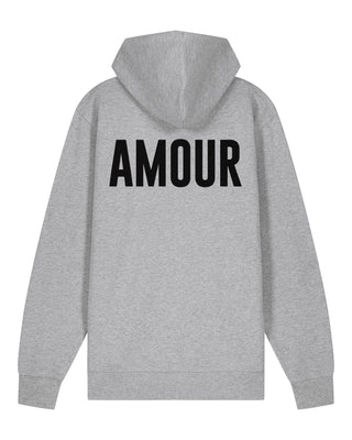 Hoodie à Zip Brodé "Amour"