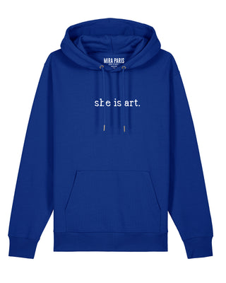 Hoodie Classic Brodé "She is Art"