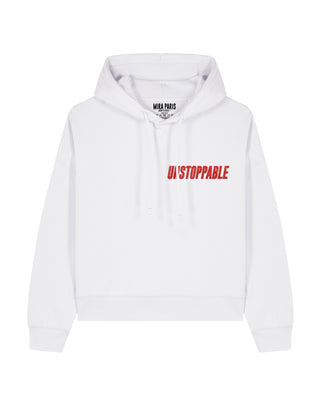 Cropped Hoodie Brodé "Unstoppable"