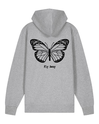 Hoodie à Zip Brodé "Fly Away"