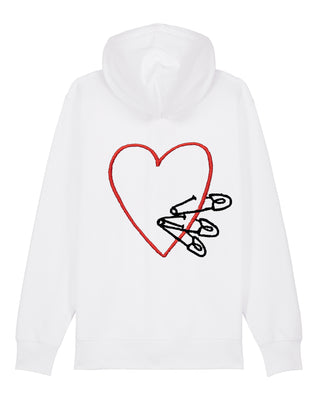 Hoodie à Zip Brodé "Pins"