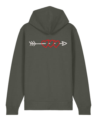 Hoodie à Zip Brodé "Arrow"