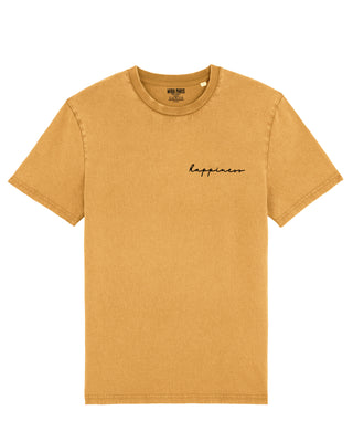 T-shirt Vintage Brodé "Happiness"