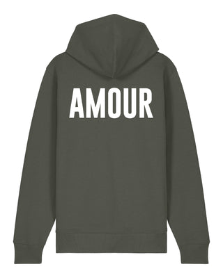 Hoodie à Zip Brodé "Amour"