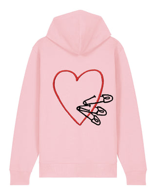 Hoodie à Zip Brodé "Pins"
