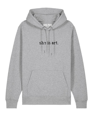 Hoodie Classic Brodé "She is Art"