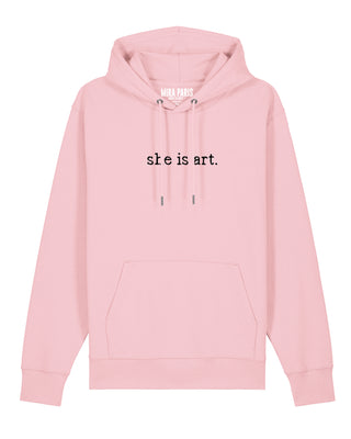 Hoodie Classic Brodé "She is Art"