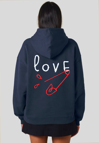 Hoodie Oversize Brodé "Love"