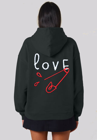 Hoodie Oversize Brodé "Love"