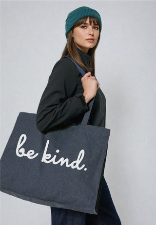 Shopping Bag Brodé "Be Kind"