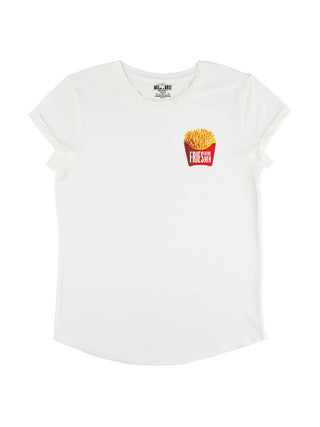 T-shirt Roll Up "Fries Before Men"