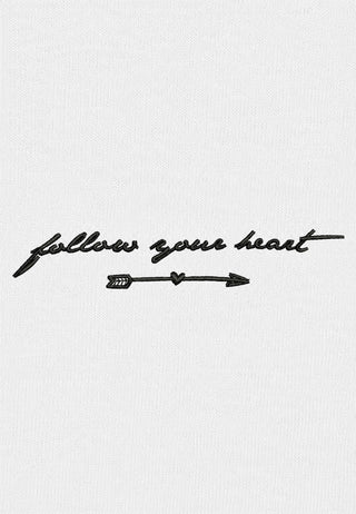 T-shirt Classic Brodé "Follow Your Heart"