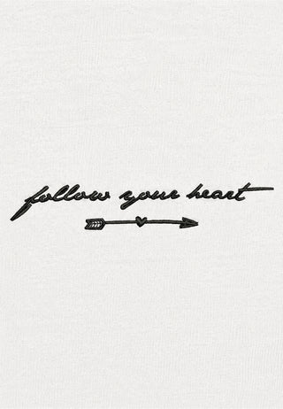 T-shirt Classic Brodé "Follow Your Heart"