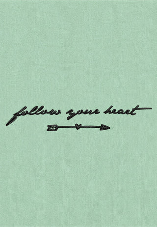 T-shirt Classic Brodé "Follow Your Heart"