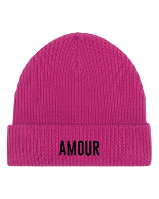 Beanie Fisherman Brodé "Amour"