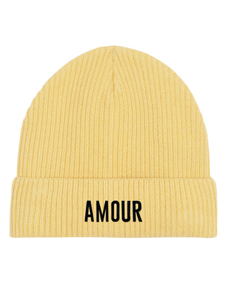 Beanie Fisherman Brodé "Amour"