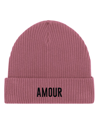 Beanie Fisherman Brodé "Amour"