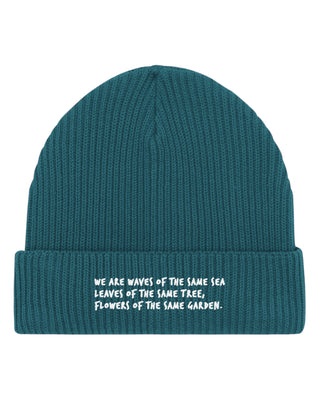 Beanie Fisherman Brodé "Waves"