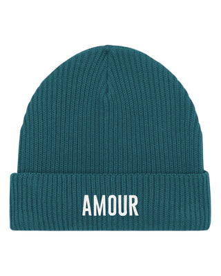 Beanie Fisherman Brodé "Amour"