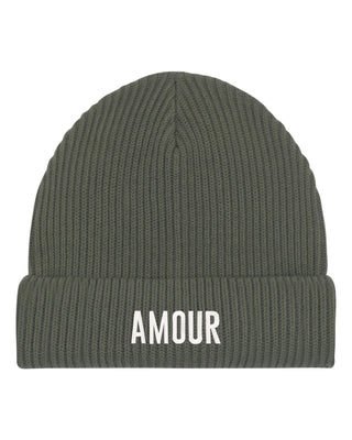 Beanie Fisherman Brodé "Amour"