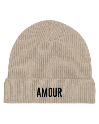 Beanie Fisherman Brodé "Amour"