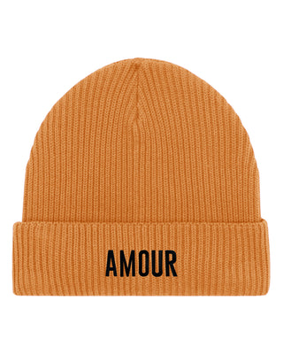 Beanie Fisherman Brodé "Amour"