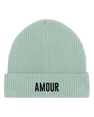 Beanie Fisherman Brodé "Amour"