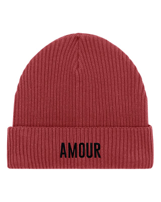 Beanie Fisherman Brodé "Amour"