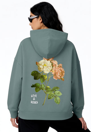 Hoodie Boxy "Roses"