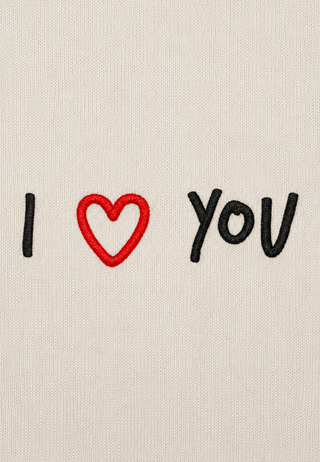T-shirt Boxy "I Love You"