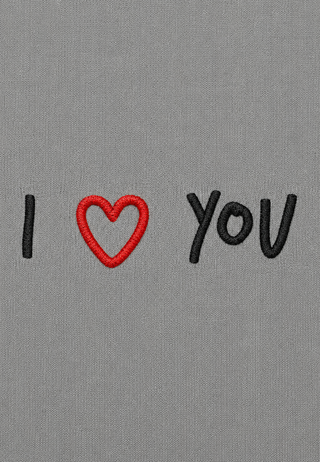 T-shirt Boxy "I Love You"