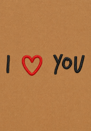 T-shirt Boxy "I Love You"
