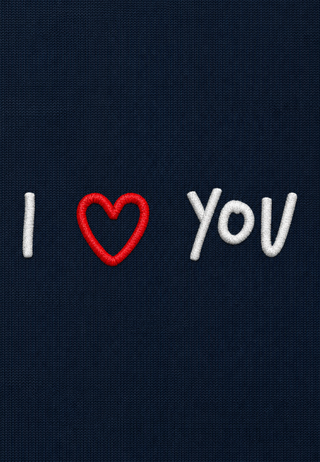 T-shirt Boxy "I Love You"