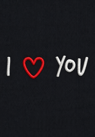 T-shirt Boxy "I Love You"