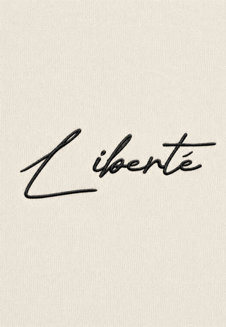 T-shirt Boxy Brodé "Liberté"