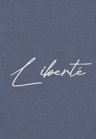 T-shirt Boxy Brodé "Liberté"