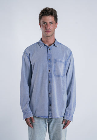 Chemise en Jean Brodée "Brutal"